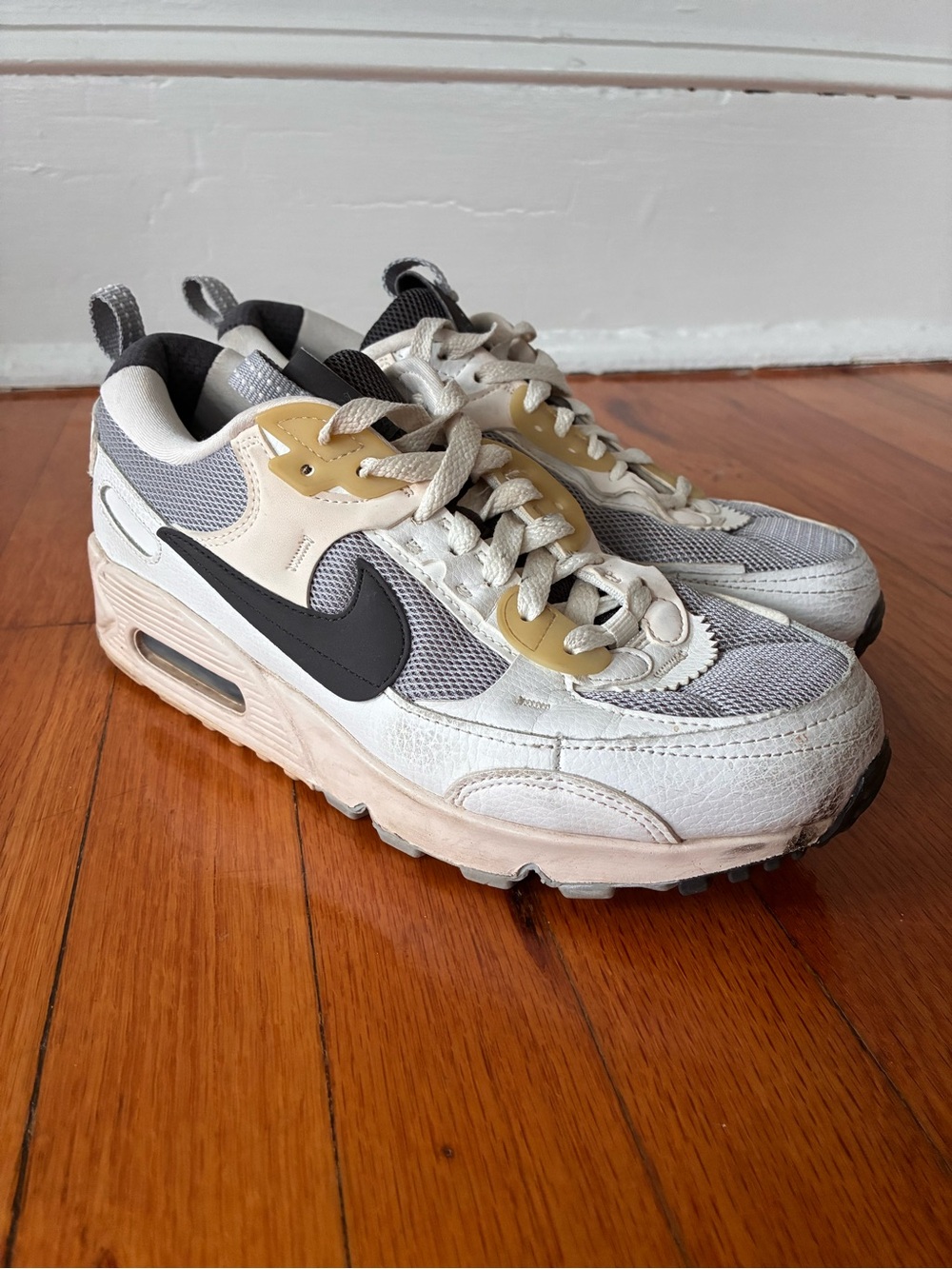 Nike Air Max Sneakers in Gray, Cream & Black